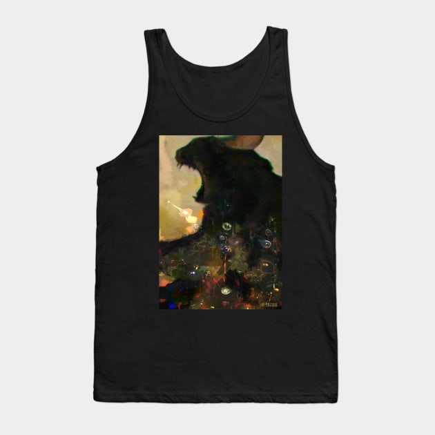 Kitty Cat moan Tank Top by Anigroove